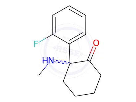 Chemical structure of 2-Fluorodeschloroketamine (psy)
