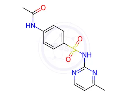Chemical structure of N-Acetylsulfamerazine