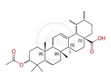 Chemical structure of Ursolic Acid Impurity 2 (Ursolic Acid Acetate)