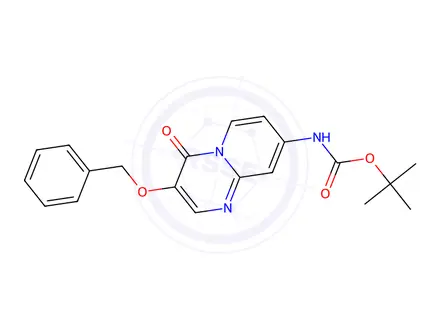 Chemical structure of tert-Butyl (3-(benzyloxy)-4-oxo-4H-pyrido[1,2-a]pyrimidin-8-yl)carbamate