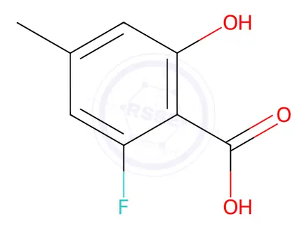 Chemical structure of 2-Fluoro-6-hydroxy-4-methylbenzoic acid