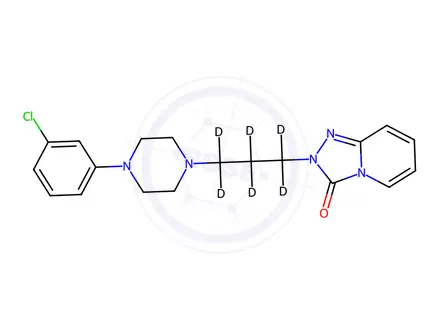 Chemical structure of Trazodone D6