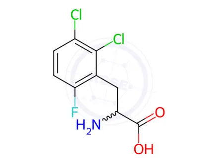 Chemical structure of 2-Amino-3-(2,3-dichloro-6-fluorophenyl)propanoic acid