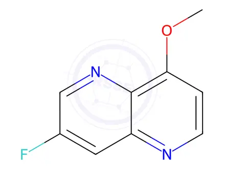 Chemical structure of 3-fluoro-8-methoxy-1,5-naphthyridine
