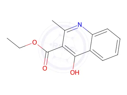 Chemical structure of Ethyl 4-hydroxy-2-methylquinoline-3-carboxylate