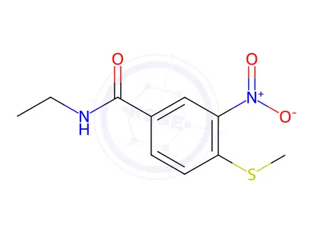 Chemical structure of n-Ethyl-4-(methylthio)-3-nitrobenzamide