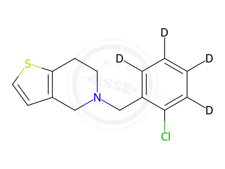 Chemical structure of Ticlopidine-d4