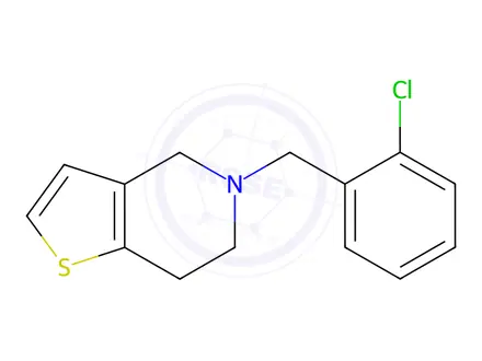 Chemical structure of Ticlopidine