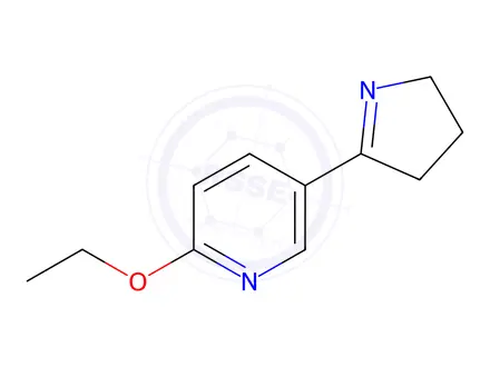 Chemical structure of 5-(3,4-Dihydro-2H-pyrrol-5-yl)-2-ethoxypyridine