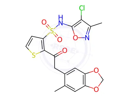 Chemical structure of Sitaxsentan
