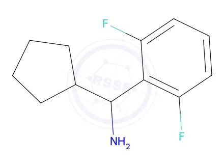 Chemical structure of Cyclopentyl(2,6-difluorophenyl)methanamine