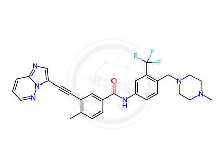 Chemical structure of Ponatinib