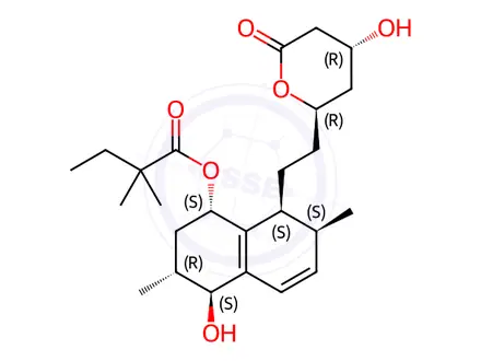 Chemical structure of 5(S)-Hydroxy Simvastatin