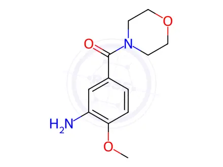 Chemical structure of 2-Methoxy-5-(morpholine-4-carbonyl)aniline