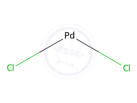 Chemical structure of Palladium chloride
