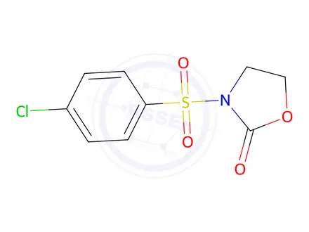Chemical structure of 3-((4-Chlorophenyl)sulfonyl)oxazolidin-2-one