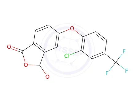 Chemical structure of 5-(2-Chloro-4-(trifluoromethyl)phenoxy)-3-ethoxyisobenzofuran-1(3H)-one