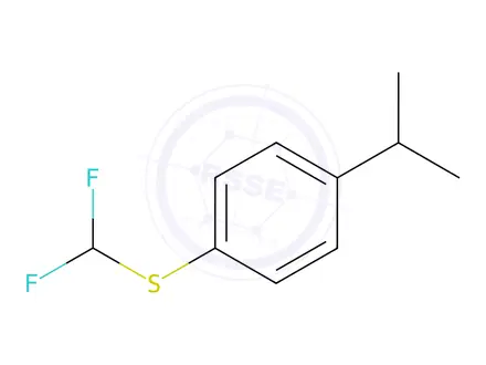 Chemical structure of Benzene, 1-[(difluoromethyl)thio]-4-(1-methylethyl)-