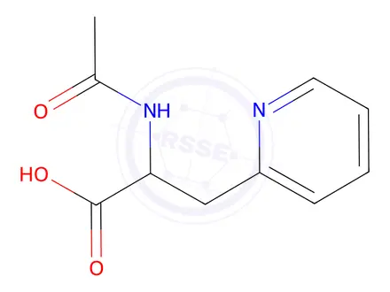 Chemical structure of (S)-2-Acetylamino-3-pyridin-2-yl-propionic acid
