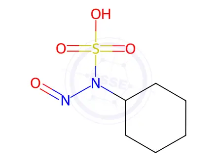 Chemical structure of cyclohexyl(nitroso)sulfamic acid