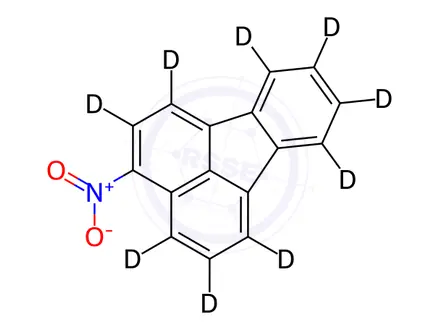 Chemical structure of 3-Nitrofluoranthene-d9