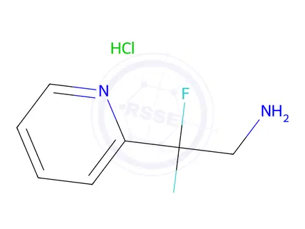 Chemical structure of 2,2-Difluoro-2-(2-pyridyl)ethanamine hydrochloride
