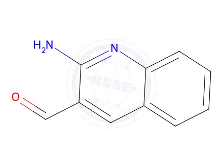 Chemical structure of 2-Aminoquinoline-3-carbaldehyde