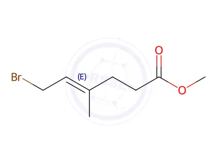 Chemical structure of 6-Bromo-4-methyl-4-hexenoic acid methyl ester