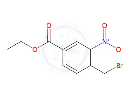 Chemical structure of Ethyl 4-(Bromomethyl)-3-nitrobenzoate