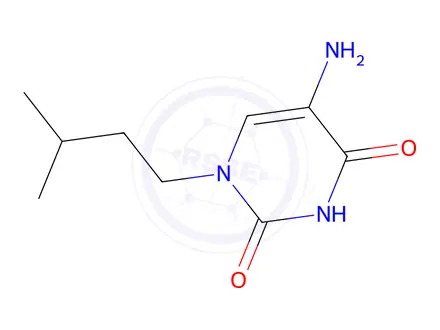 Chemical structure of 5-Amino-1-isopentylpyrimidine-2,4(1h,3h)-dione