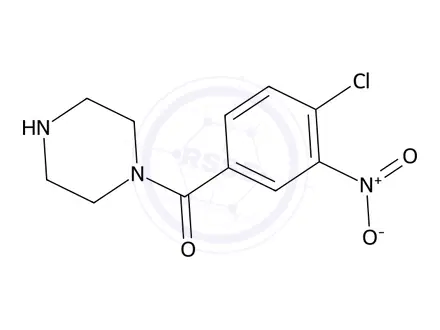 Chemical structure of 1-(4-Chloro-3-nitrobenzoyl)piperazine