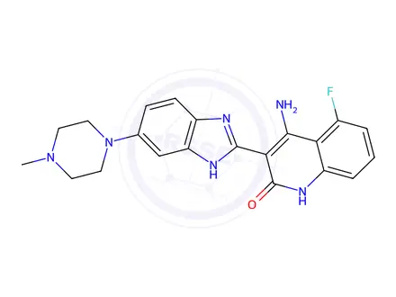 Chemical structure of Dovitinib