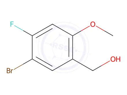 Chemical structure of (5-Bromo-4-fluoro-2-methoxyphenyl)methanol