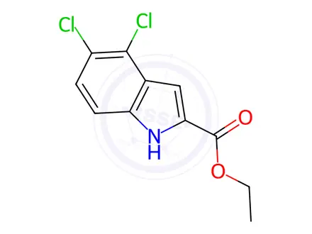 Chemical structure of Ethyl 4,5-Dichloro-1H-indole-2-carboxylate