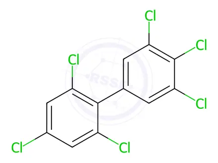 Chemical structure of 2,3',4,4',5',6-Hexachlorobiphenyl