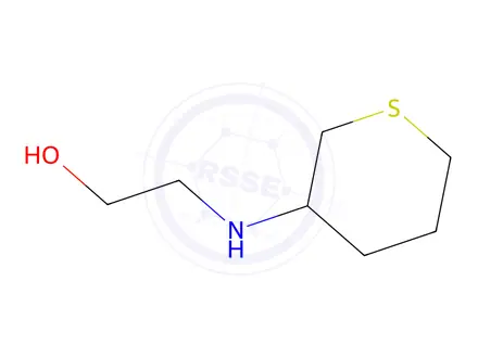 Chemical structure of 2-((Tetrahydro-2h-thiopyran-3-yl)amino)ethan-1-ol