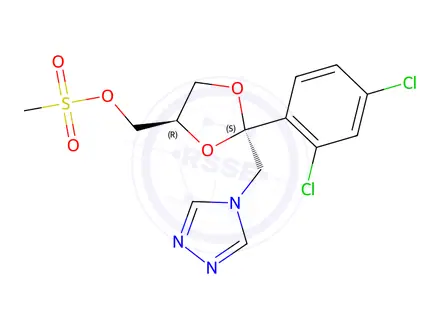 Chemical structure of Itraconazole Impurity 105
