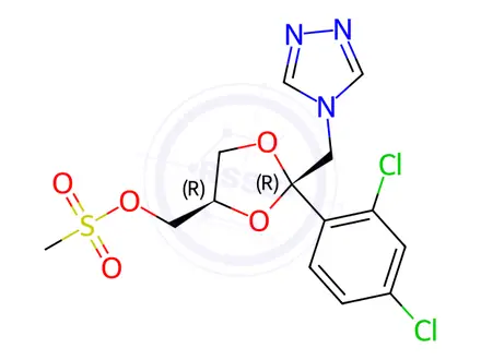 Chemical structure of Itraconazole Impurity 122