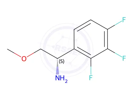 Chemical structure of (1S)-2-METHOXY-1-(2,3,4-TRIFLUOROPHENYL)ETHYLAMINE