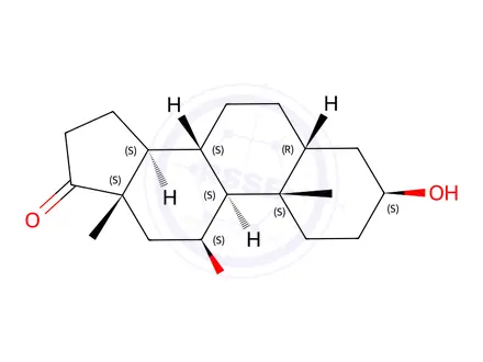Chemical structure of 5β-ANDROSTAN-3β, 11β-DIOL-17-ONE