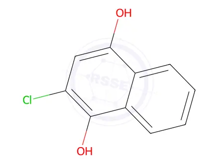 Chemical structure of 2-Chloronaphthalene-1,4-diol