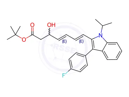 Chemical structure of Fluvastatin Sodium Impurity 35
