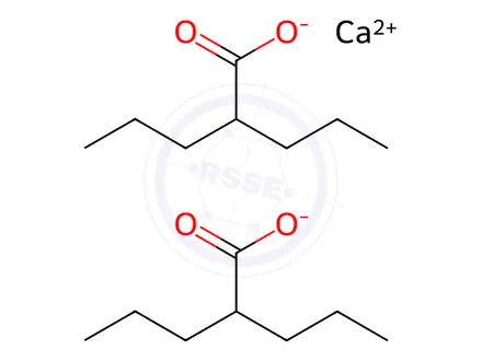 Chemical structure of Calcium valproate