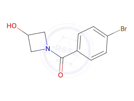 Chemical structure of (4-Bromophenyl)(3-hydroxyazetidin-1-yl)methanone