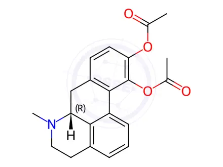 Chemical structure of Apomorphine Impurity 17 (Apomorphine Diacetate)