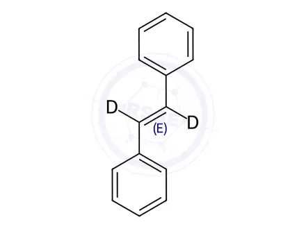 Chemical structure of TRANS-STILBENE-ALPHA,ALPHA'-D2