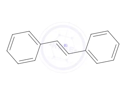 Chemical structure of trans-Stilbene