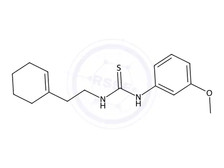 Chemical structure of 1-(2-(Cyclohex-1-en-1-yl)ethyl)-3-(3-methoxyphenyl)thiourea