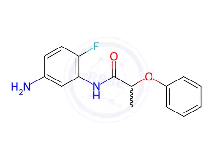 Chemical structure of N-(5-Amino-2-fluorophenyl)-2-phenoxypropanamide