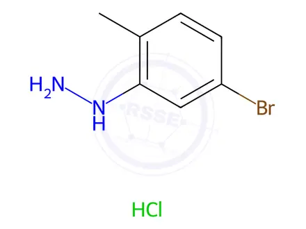 Chemical structure of (5-Bromo-2-methylphenyl)hydrazine Hydrochloric Acid Salt